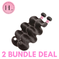 2 Bundles Of Hair (Ideal for lightweight look)