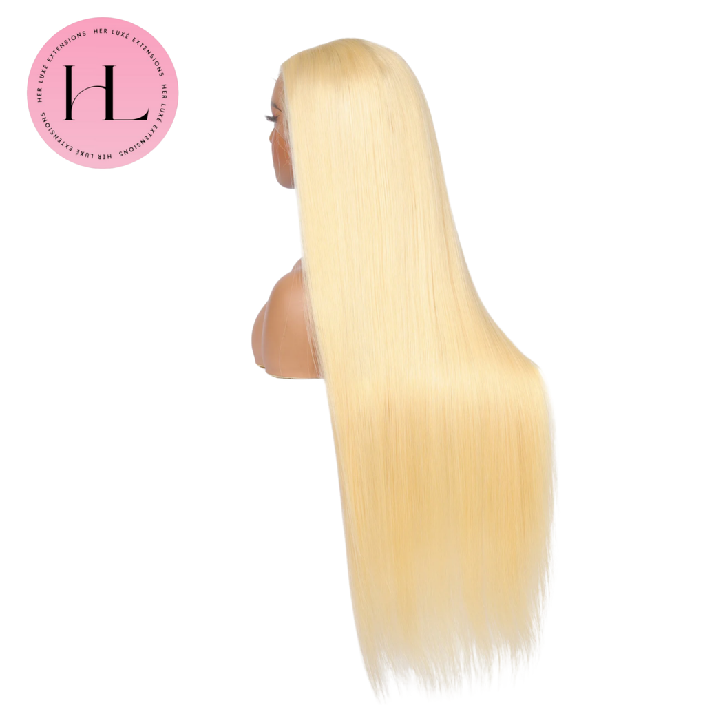 Raw Platinum Blonde Straight Full (HD Lace) Wig