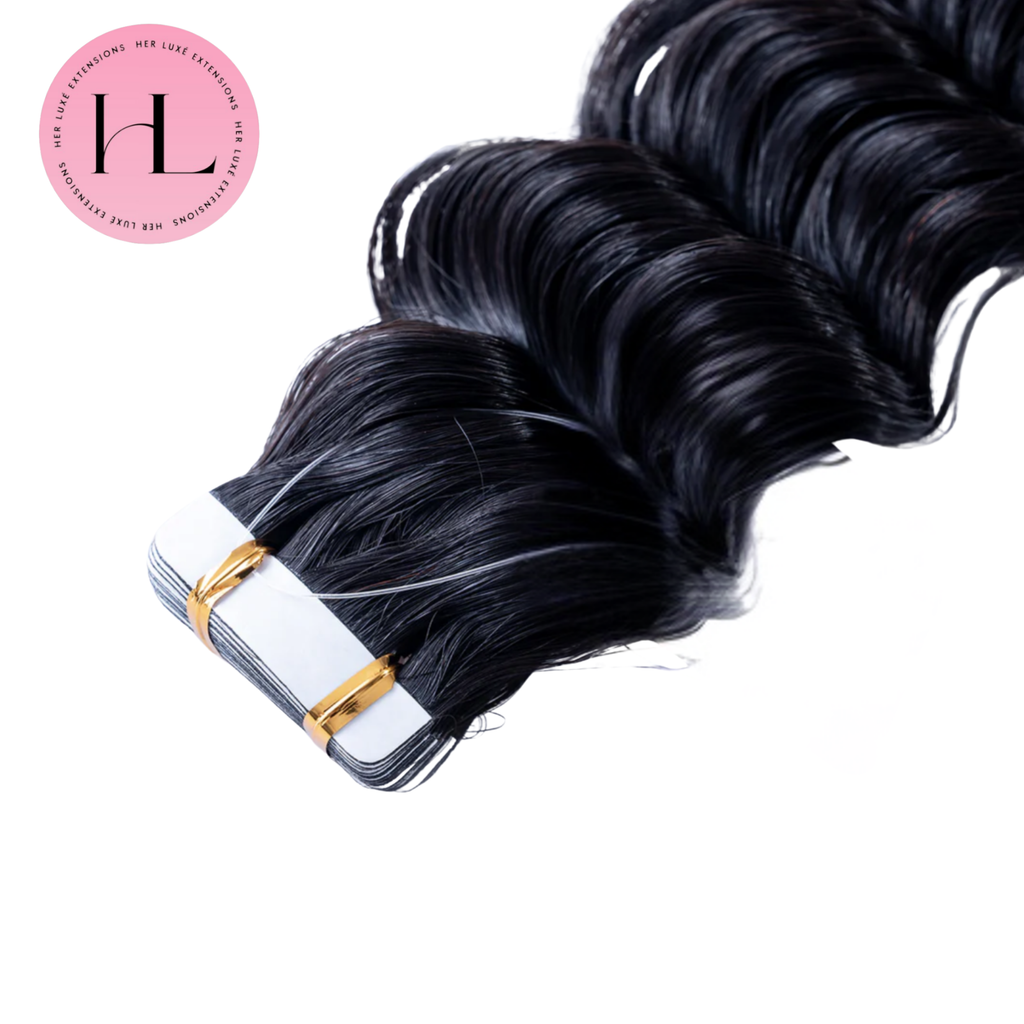 Raw Loose Deep Wave Tape-In Extensions