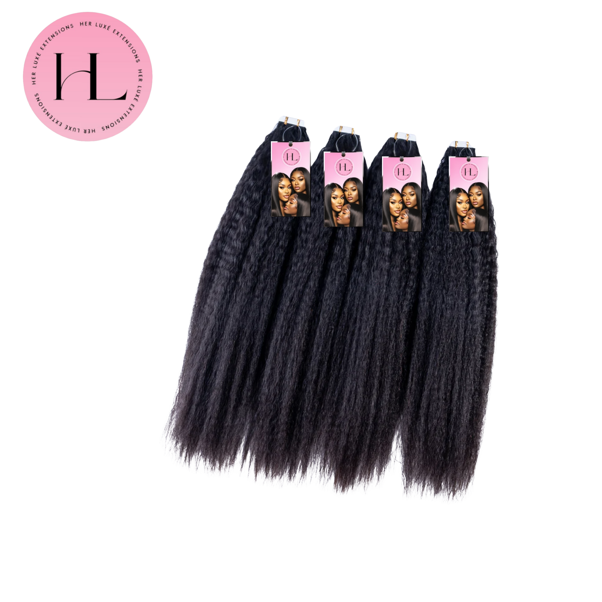 Raw Kinky Straight Tape-In Extensions