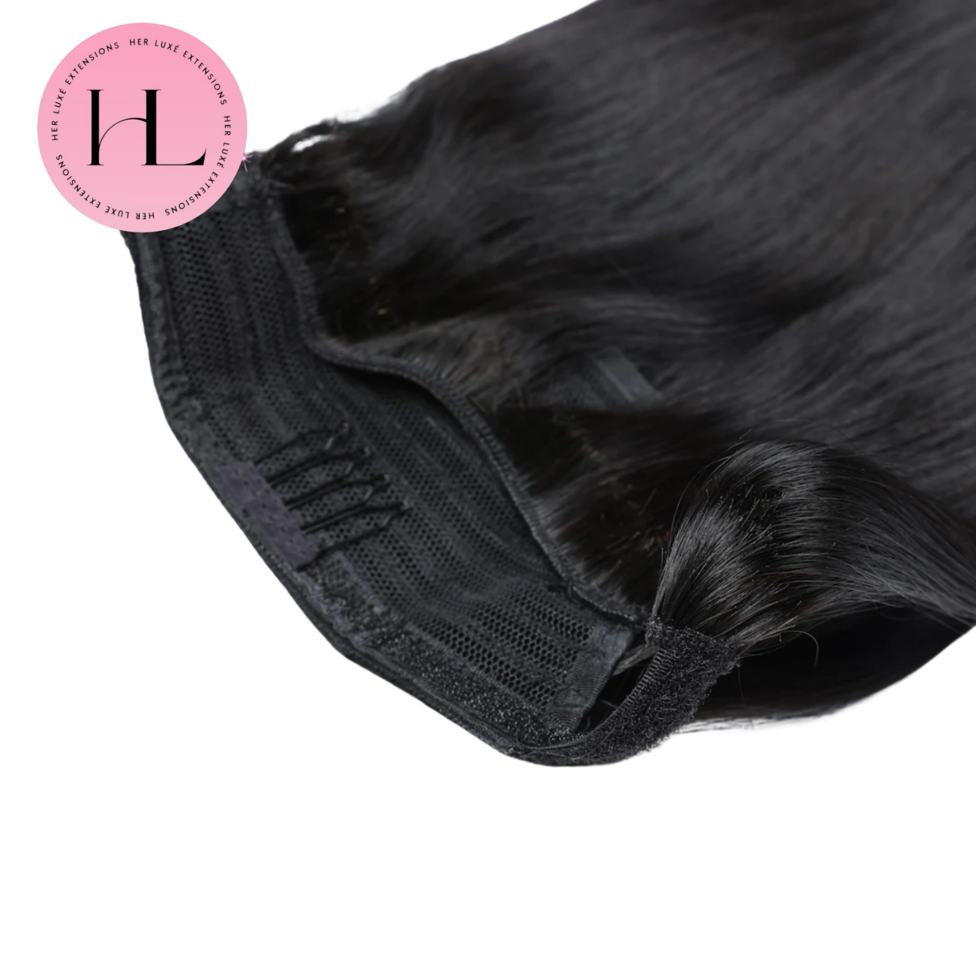 Straight Wrap-Around Ponytail